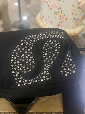 BCBGMaxAzria Black Crossbody with Silver Stud Embellishment